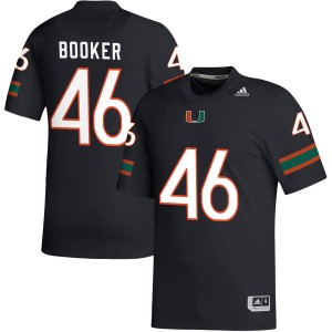 #46 Adam Booker Miami Black Mens Jersey Alumni College Football 927957-956
