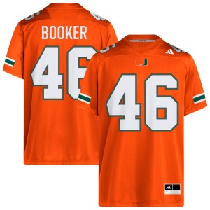 #46 Adam Booker Miami Orange Mens Jerseys Alumni College Football 627384-617