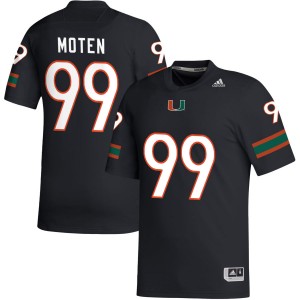 #99 Ahmad Moten Sr. Miami Hurricanes Black Mens Jerseys University College Football 641526-510
