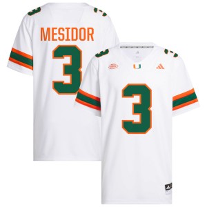 #3 Akheem Mesidor UM White Men's Jersey 2025 College Football 480614-153