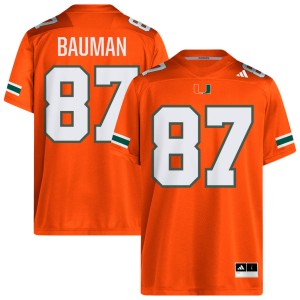 #87 Alex Bauman Miami Orange Men Jerseys Player College Football 630999-740