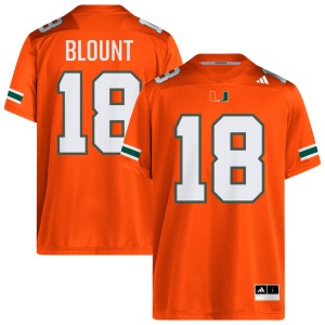 #18 Armondo Blount University of Miami Orange Men Jerseys Alumni College Football 634577-712