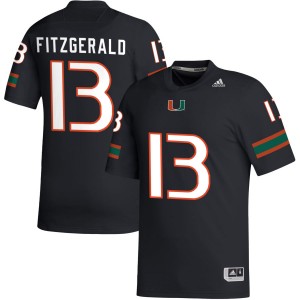 #13 Bryce Fitzgerald The U Black Mens Jersey Game College Football 965144-625