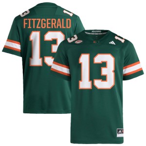 #13 Bryce Fitzgerald Miami Green Mens Jersey University College Football 403033-561