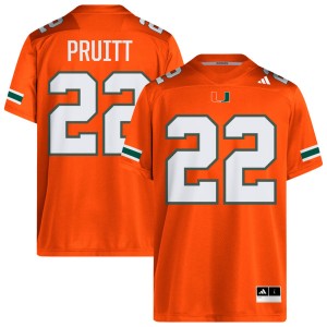 #22 Cam Pruitt UM Orange Men Jersey Game College Football 304443-840