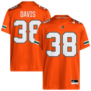 #38 Carter Davis The U Orange Men's Jerseys University College Football 737194-300