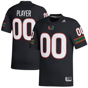 #00 Custom Miami Hurricanes Black Men's Jerseys Limited College Football 290210-924