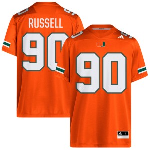 #90 Daylen Russell UMiami Orange Men Jersey 2025 College Football 465820-860