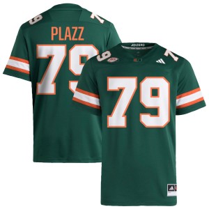 #79 Deryc Plazz Miami Green Men's Jersey High School College Football 572202-915