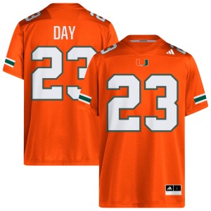 #23 Dylan Day University of Miami Orange Men Jersey University College Football 393707-384