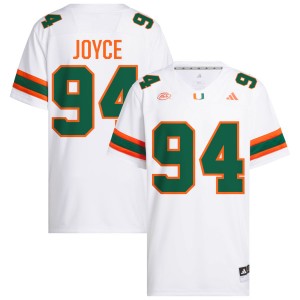 #94 Dylan Joyce Miami Hurricanes White Men's Jersey Embroidery College Football 769044-723