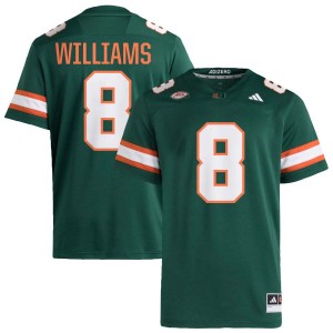 #8 Emory Williams Hurricanes Green Mens Jersey High School College Football 770726-156
