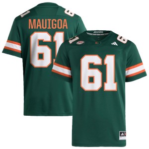 #61 Francis Mauigoa Miami Green Mens Jerseys 2025-26 College Football 129463-590