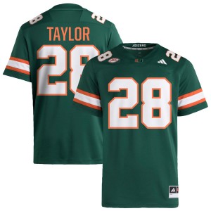 #28 Isaiah Taylor The U Green Mens Jerseys Limited College Football 662444-415