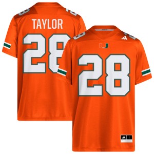#28 Isaiah Taylor The U Orange Men Jersey Player College Football 403683-577