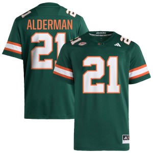 #21 Jaylin Alderman The U Green Mens Jerseys Alumni College Football 186027-772