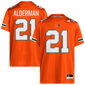 #21 Jaylin Alderman The U Orange Mens Jerseys Replica College Football 722975-433