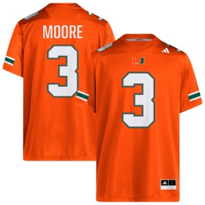 #3 Joshua Moore Miami Orange Mens Jerseys NCAA College Football 580755-454
