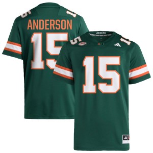 #15 Judd Anderson Miami Green Mens Jersey NCAA College Football 753234-796