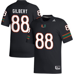 #88 Luka Gilbert UMiami Black Men's Jersey 2025 College Football 553004-850