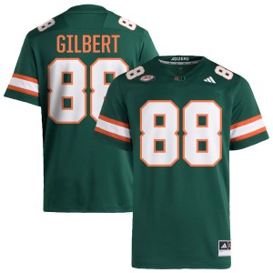 #88 Luka Gilbert Miami Green Men's Jersey High School College Football 907495-818
