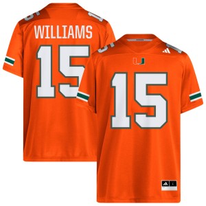 #15 Markeith Williams Miami Hurricanes Orange Men Jerseys 2025 College Football 691585-162