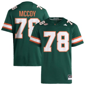 #78 Matthew McCoy University of Miami Green Men's Jerseys Alumni College Football 913312-744