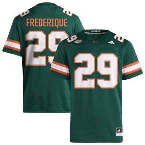 #29 OJ Frederique Jr. Miami Hurricanes Green Men Jersey Stitched College Football 518383-644