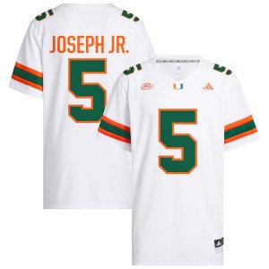 #5 Ray Ray Joseph Jr. Miami Hurricanes White Mens Jerseys NCAA College Football 422262-723