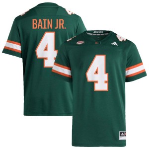 #4 Rueben Bain Jr. UMiami Green Mens Jerseys Limited College Football 976745-459