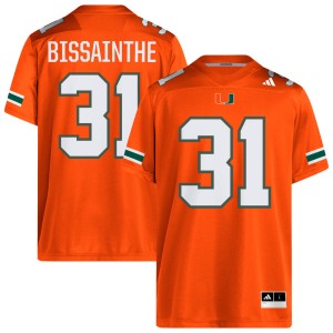 #31 Wesley Bissainthe Miami Orange Men Jersey Alumni College Football 242457-374