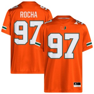 #97 Will Rocha Miami Hurricanes Orange Mens Jersey 2025 College Football 865684-825