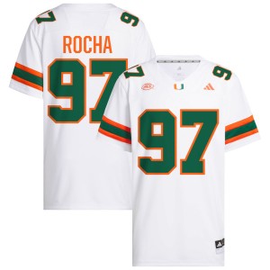 #97 Will Rocha UM White Men's Jersey Official College Football 524591-727