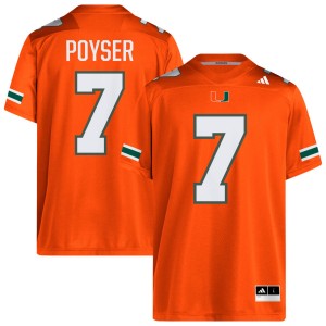 #7 Zechariah Poyser The U Orange Men Jersey High School College Football 763377-480