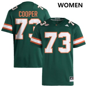 #73 Anez Cooper The U Green Women Jersey 2025 College Football 152404-447