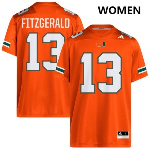 #13 Bryce Fitzgerald UM Orange Women Jersey High School College Football 444921-691