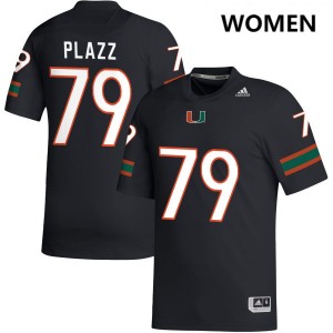 #79 Deryc Plazz UMiami Black Women Jerseys 2025-26 College Football 789966-754