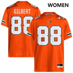 #88 Luka Gilbert UM Orange Womens Jerseys NCAA College Football 982609-405