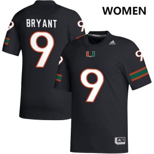 #9 Malik Bryant The U Black Women Jerseys Game College Football 381255-109