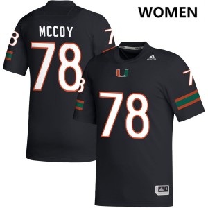 #78 Matthew McCoy UM Black Women Jerseys Game College Football 899905-618