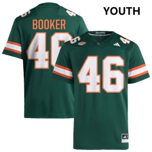 #46 Adam Booker The U Green Youth Jersey Replica College Football 761835-240