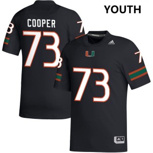 #73 Anez Cooper The U Black Youth Jerseys High School College Football 900239-919