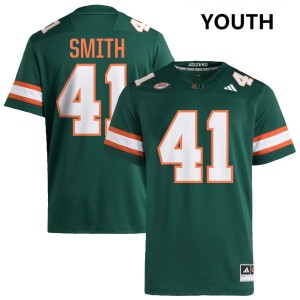 #41 Chase Smith Miami Green Youth Jerseys Player College Football 857326-396