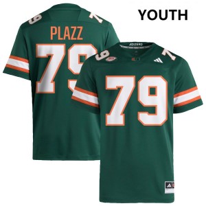 #79 Deryc Plazz The U Green Youth Jerseys Player College Football 244440-862