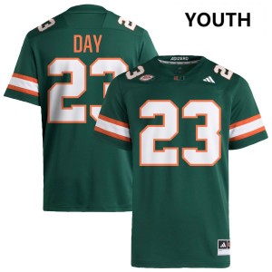 #23 Dylan Day UM Green Youth Jersey NCAA College Football 156757-487
