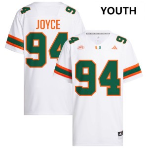 #94 Dylan Joyce UM White Youth Jerseys Player College Football 492510-793