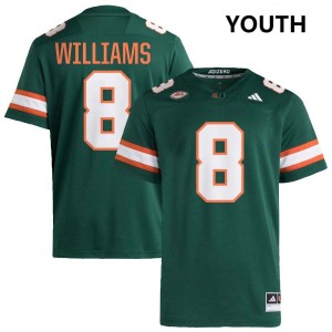 #8 Emory Williams Miami Hurricanes Green Youth Jersey Alumni College Football 500863-466