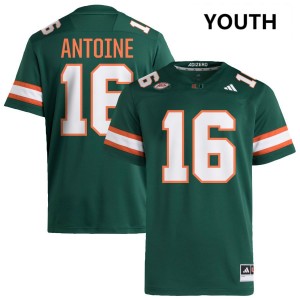 #16 Ja'Boree Antoine Miami Green Youth Jersey Alumni College Football 793398-927