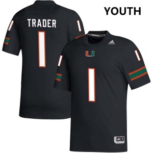 #1 Joshisa Trader UM Black Youth Jersey Alumni College Football 863063-147