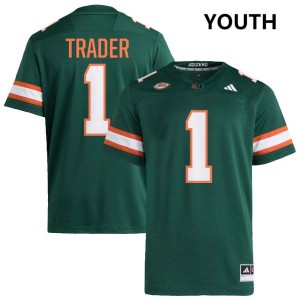 #1 Joshisa Trader The U Green Youth Jersey Embroidery College Football 450232-162